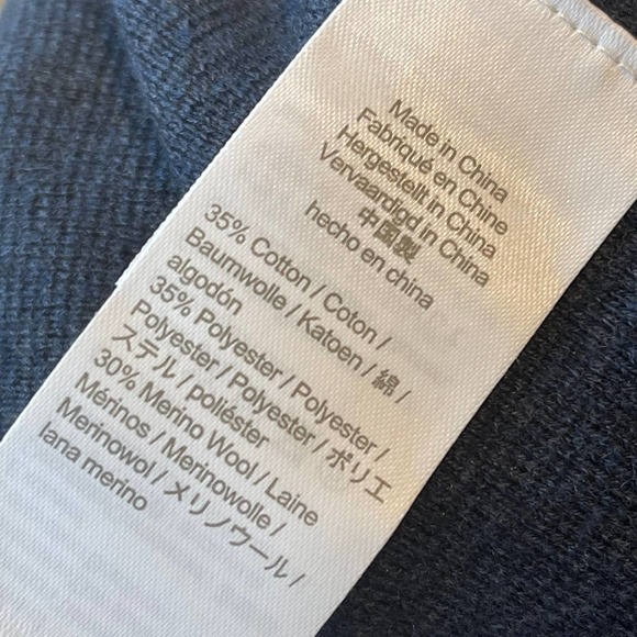 New J. Crew Heather Night Sky Merino Wool Neck Tie Waist Sweater-Jumpsuit M - Picture 11 of 12